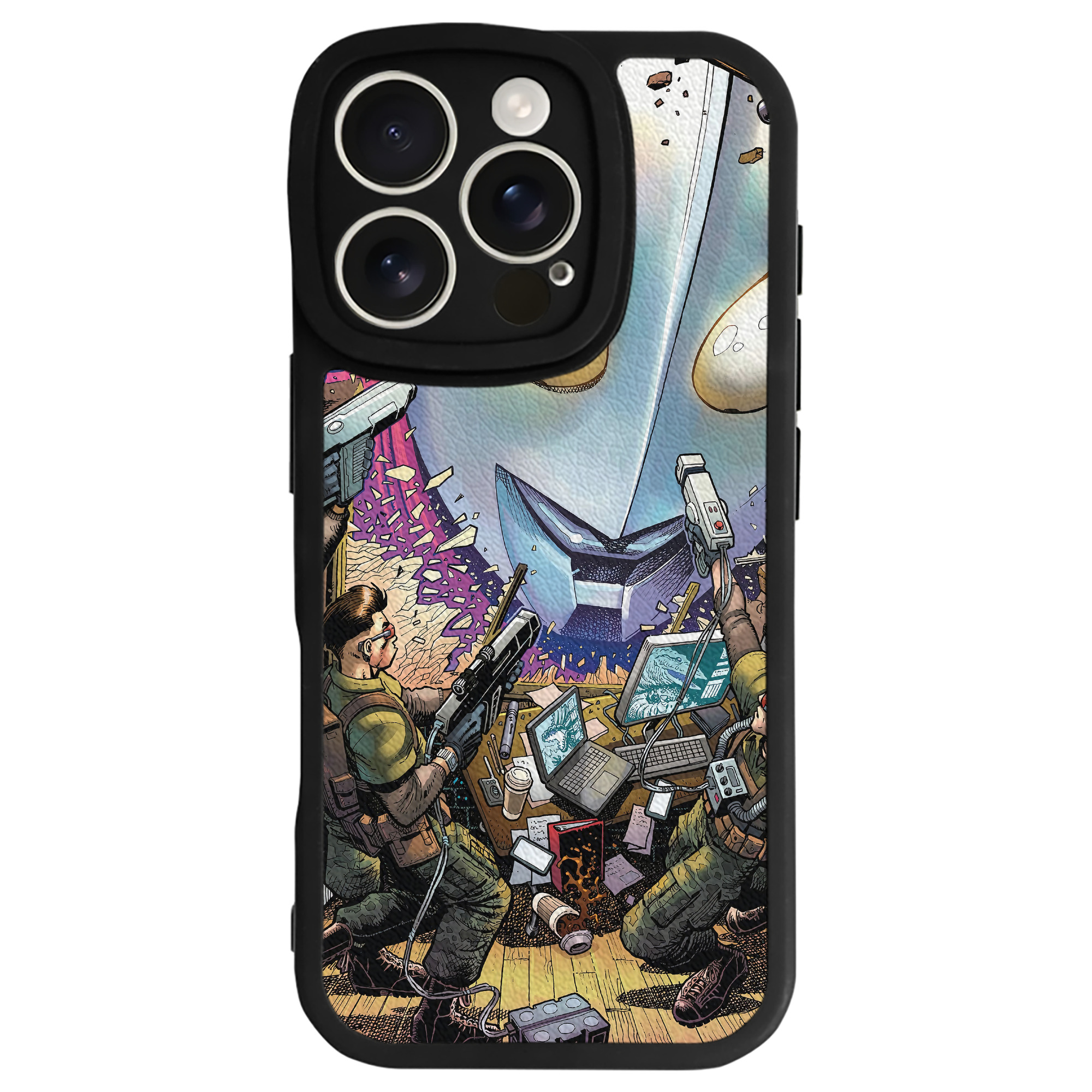 （画像用） ウルトラマン Ultraman 【iPhone 16シリーズ対応】シリコンスマホケース（レザー調） 材質：シリコン